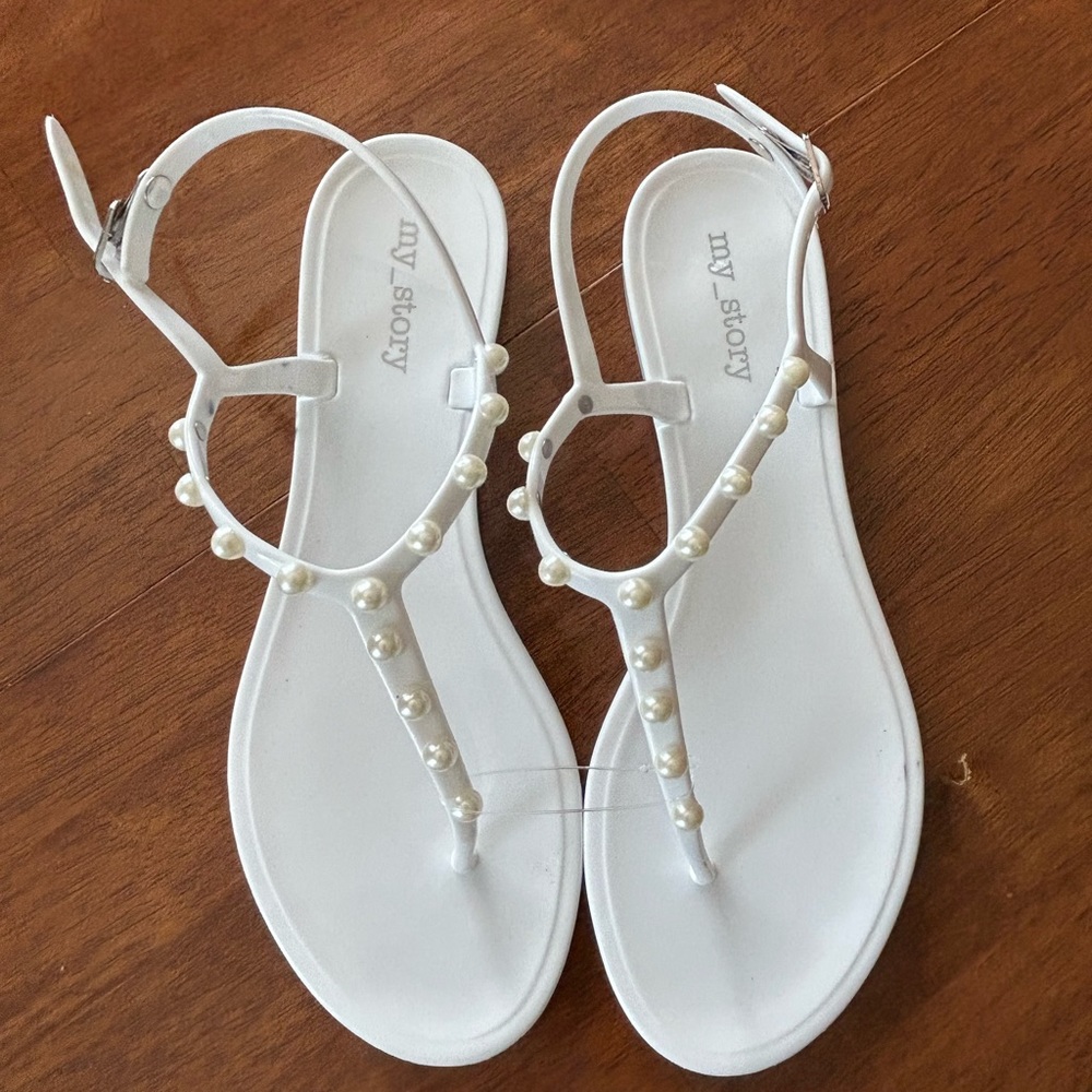 Sz 7 My Story Pearl Sandals